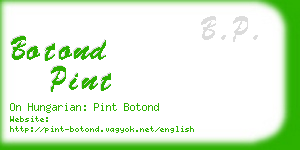 botond pint business card